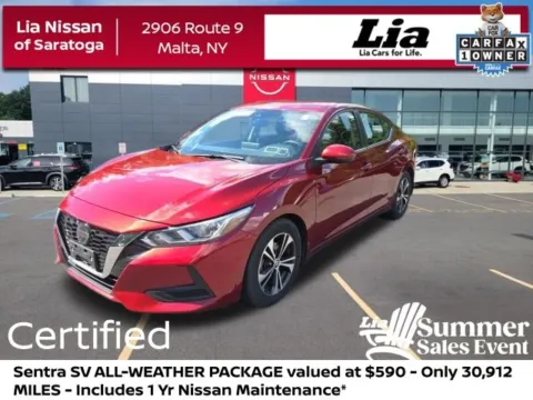 Red 2023 Nissan Sentra SV for sale in Malta, NY
