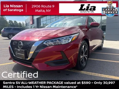 Red 2023 Nissan Sentra SV for sale in Malta, NY