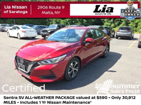 Red 2023 Nissan Sentra SV for sale in Malta, NY