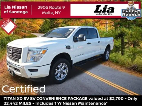 White 2024 Nissan Titan XD SV for sale in Malta, NY