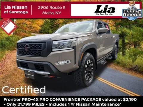Beige 2023 Nissan Frontier PRO-4X for sale in Malta, NY
