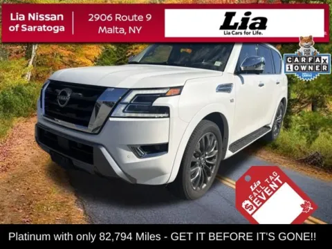 White 2021 Nissan Armada Platinum for sale in Malta, NY