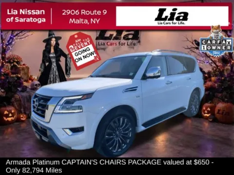 White 2021 Nissan Armada Platinum for sale in Malta, NY