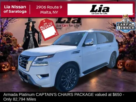 White 2021 Nissan Armada Platinum for sale in Malta, NY