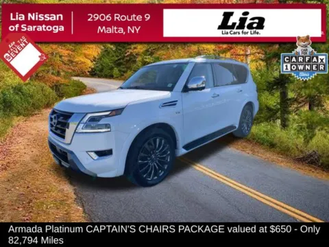 White 2021 Nissan Armada Platinum for sale in Malta, NY