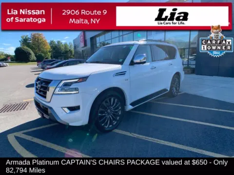 White 2021 Nissan Armada Platinum for sale in Malta, NY