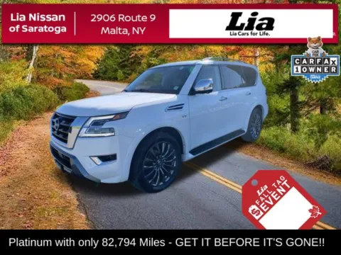 White 2021 Nissan Armada Platinum for sale in Malta, NY