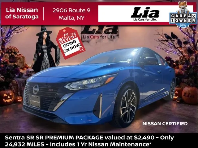 Blue 2024 Nissan Sentra SR for sale in Malta, NY