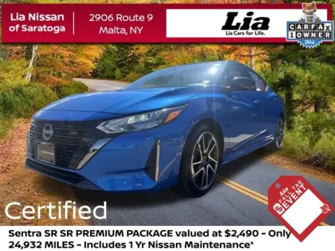 Blue 2024 Nissan Sentra SR for sale in Malta, NY