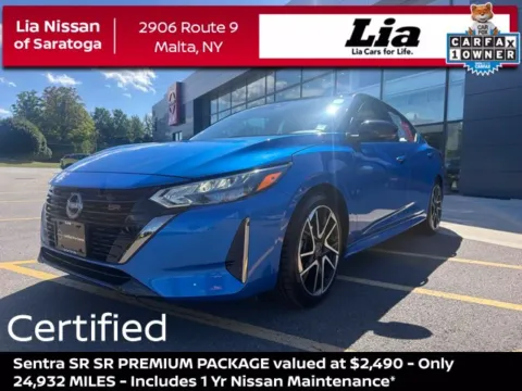 Blue 2024 Nissan Sentra SR for sale in Malta, NY