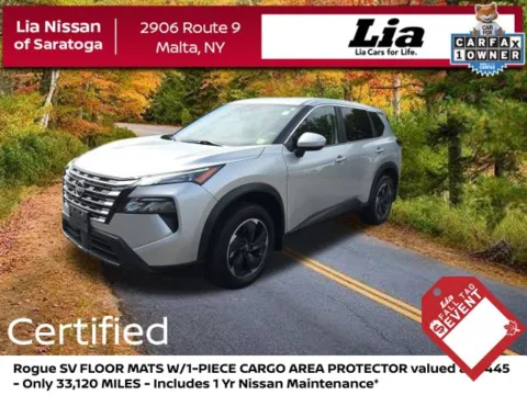 Silver 2024 Nissan Rogue SV for sale in Malta, NY