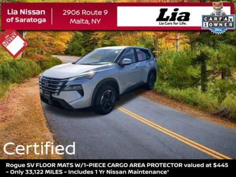 Silver 2024 Nissan Rogue SV for sale in Malta, NY
