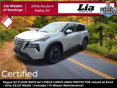 Silver 2024 Nissan Rogue SV for sale in Malta, NY