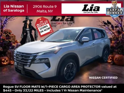 Silver 2024 Nissan Rogue SV for sale in Malta, NY
