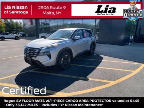 Silver 2024 Nissan Rogue SV for sale in Malta, NY
