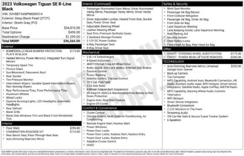 More photos of 2023 Volkswagen Tiguan 2.0T SE R-Line Black at Lia Nissan of Saratoga, NY