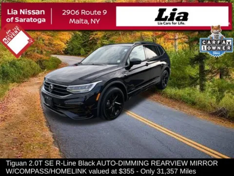 Black 2023 Volkswagen Tiguan 2.0T SE R-Line Black for sale in Malta, NY