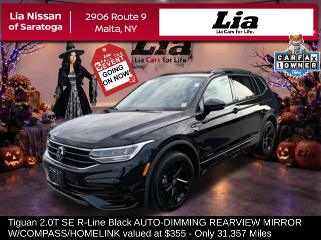Black 2023 Volkswagen Tiguan 2.0T SE R-Line Black for sale in Malta, NY