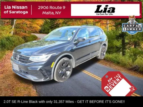 Black 2023 Volkswagen Tiguan 2.0T SE R-Line Black for sale in Malta, NY