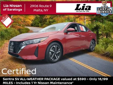Red 2024 Nissan Sentra SV for sale in Malta, NY