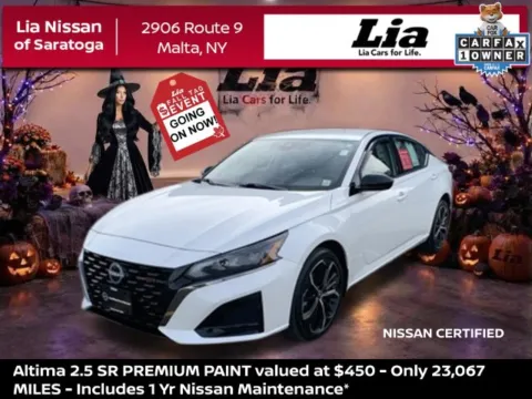 White 2025 Nissan Altima 2.5 SR for sale in Malta, NY
