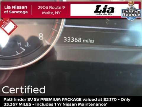 Red 2024 Nissan Pathfinder SV for sale in Malta, NY