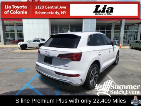 White 2024 Audi Q5 45 S line Premium for sale in Schenectady, NY