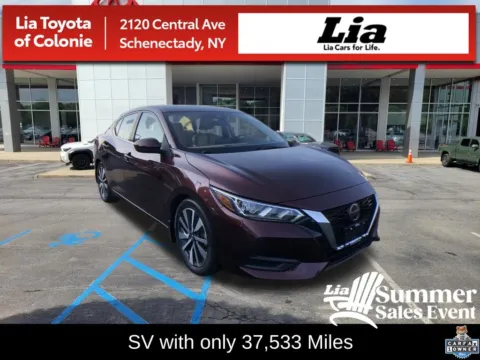 Red 2021 Nissan Sentra SV for sale in Schenectady, NY