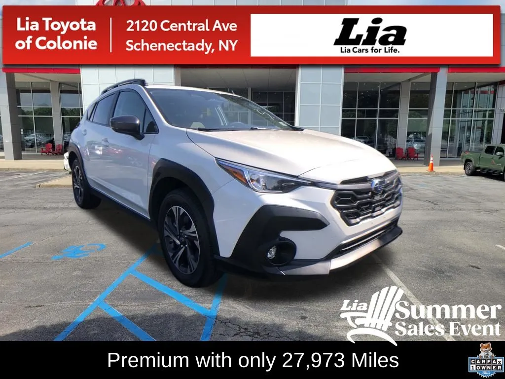 White 2024 Subaru Crosstrek Premium for sale in Schenectady, NY