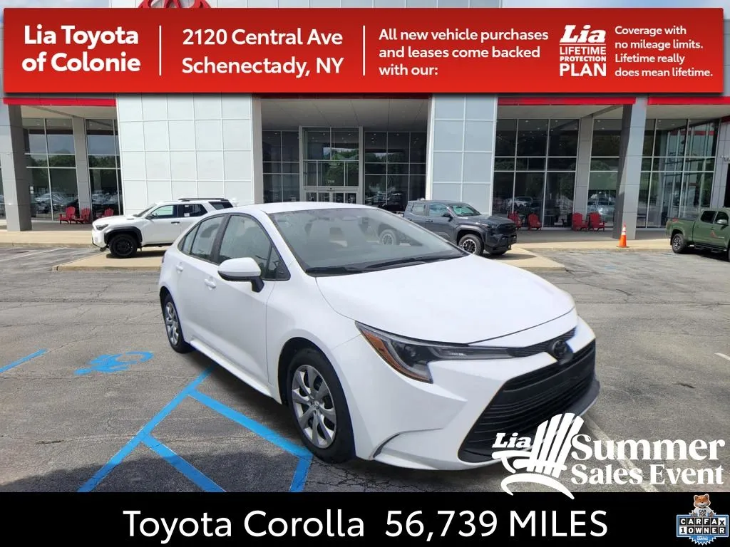 White 2024 Toyota Corolla LE for sale in Schenectady, NY
