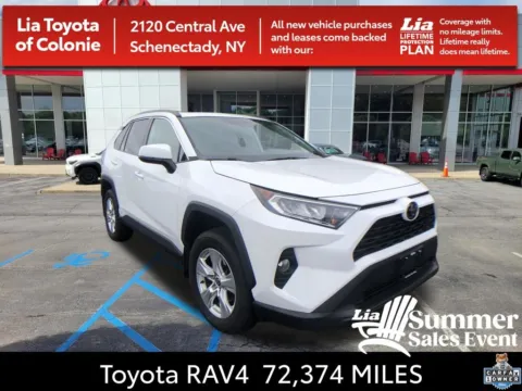 White 2021 Toyota RAV4 XLE for sale in Schenectady, NY
