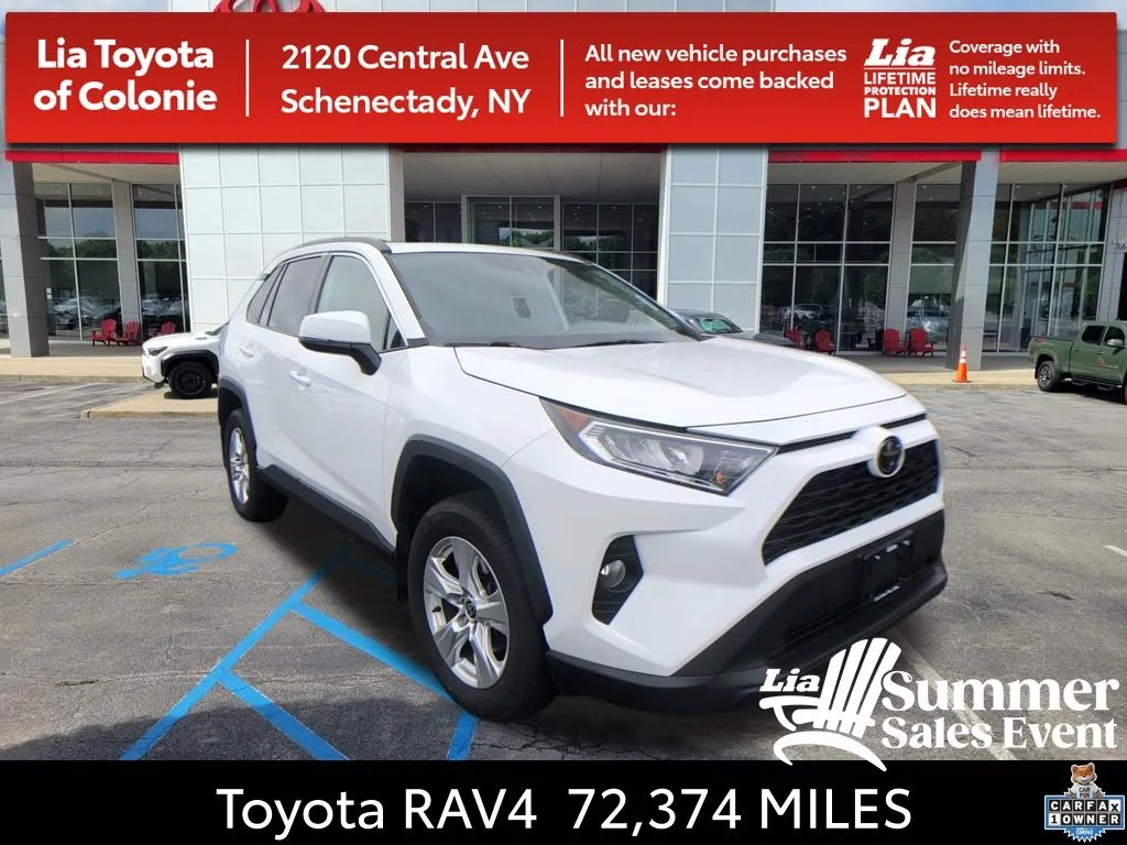 White 2021 Toyota RAV4 XLE for sale in Schenectady, NY