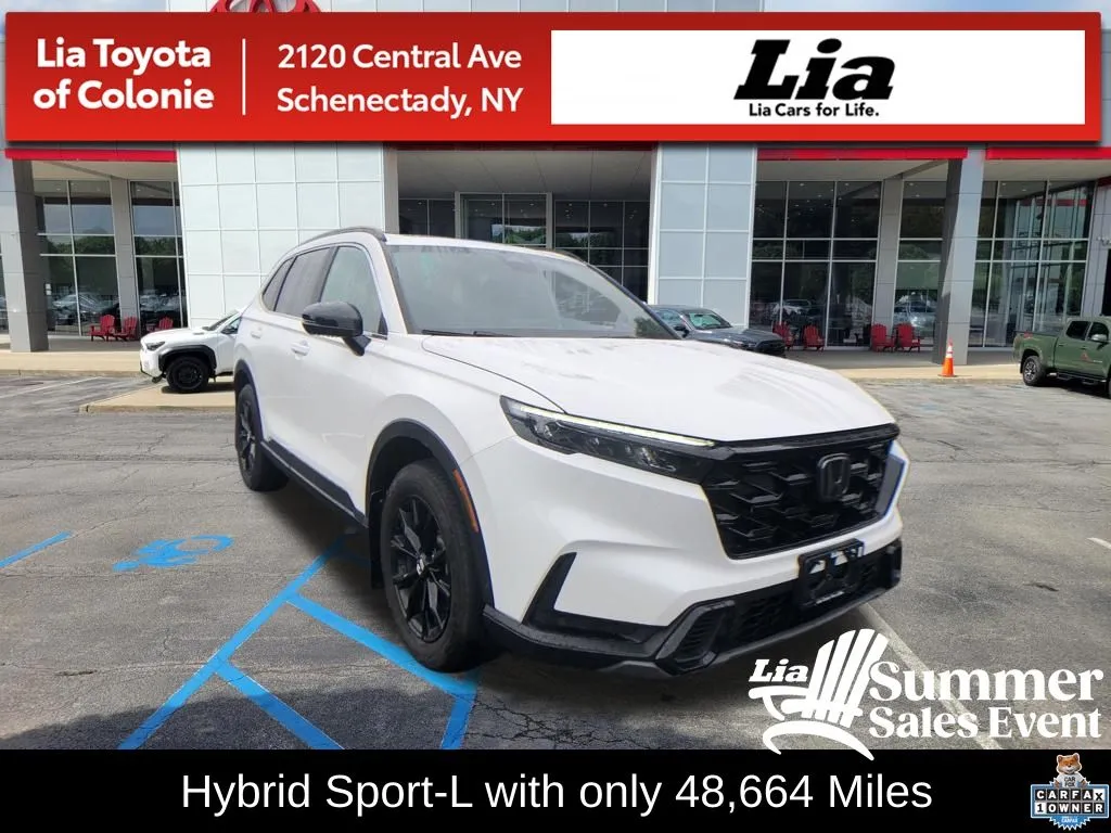 White 2024 Honda CR-V Hybrid Sport-L for sale in Schenectady, NY