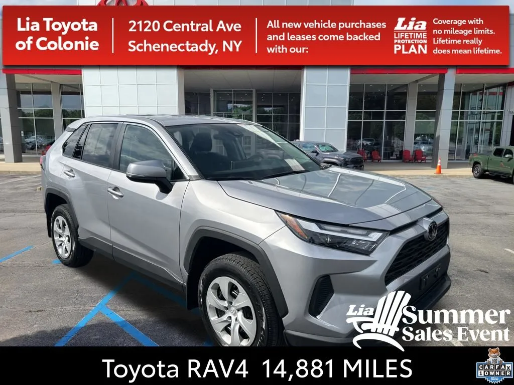 Silver 2023 Toyota RAV4 LE for sale in Schenectady, NY