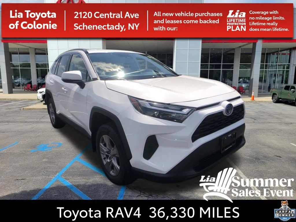 White 2023 Toyota RAV4 Hybrid XLE for sale in Schenectady, NY