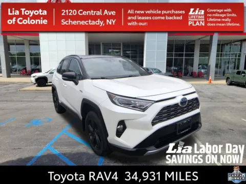 Black 2021 Toyota RAV4 Hybrid XSE for sale in Schenectady, NY