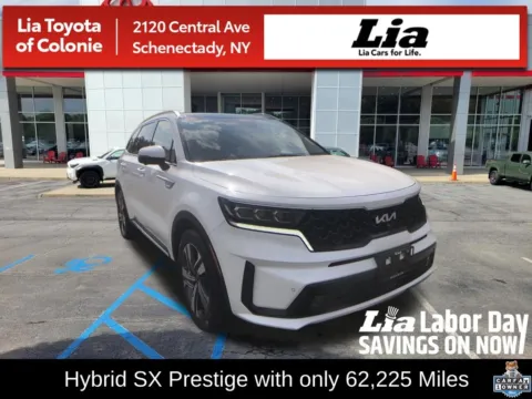 White 2023 Kia Sorento Hybrid SX Prestige for sale in Schenectady, NY