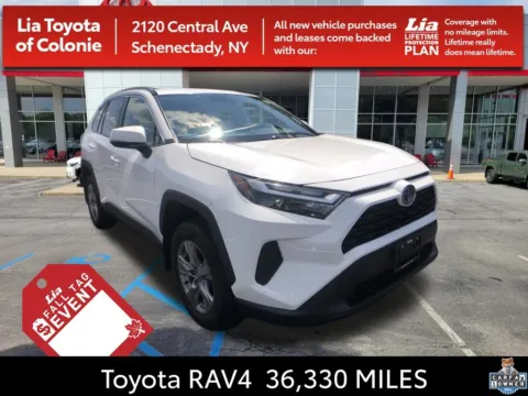 White 2023 Toyota RAV4 Hybrid XLE for sale in Schenectady, NY