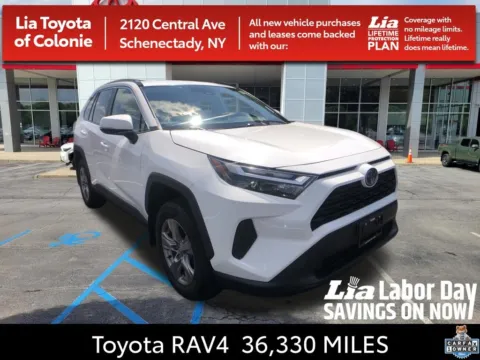 White 2023 Toyota RAV4 Hybrid XLE for sale in Schenectady, NY
