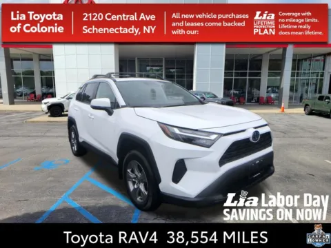 White 2024 Toyota RAV4 Hybrid XLE for sale in Schenectady, NY