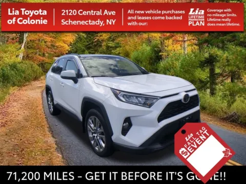 White 2019 Toyota RAV4 XLE Premium for sale in Schenectady, NY