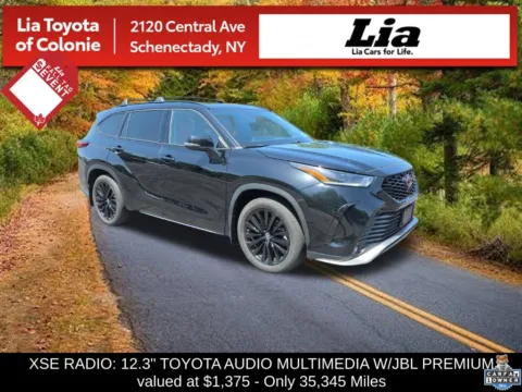Black 2023 Toyota Highlander XSE for sale in Schenectady, NY