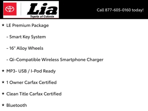 More photos of 2026 Toyota Corolla LE at Lia Toyota of Colonie, NY