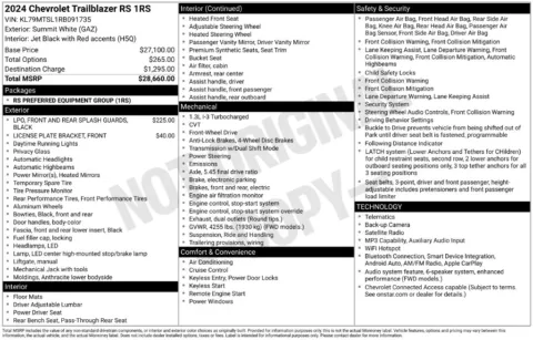 More photos of 2024 Chevrolet TrailBlazer RS at Lia Toyota of Colonie, NY
