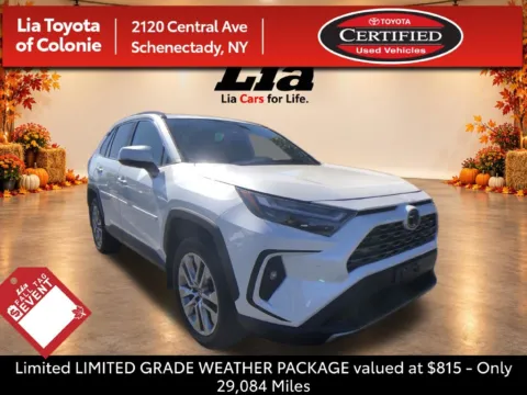 White 2023 Toyota RAV4 Limited for sale in Schenectady, NY