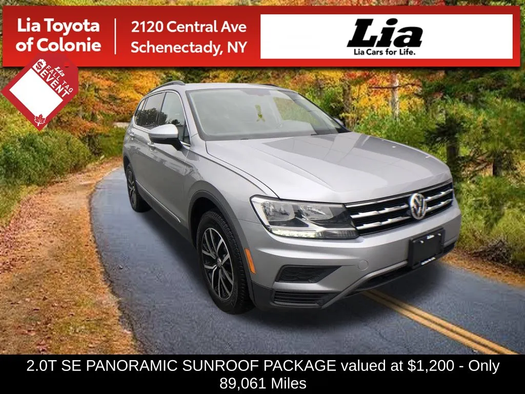 White 2021 Volkswagen Tiguan 2.0T SE for sale in Schenectady, NY