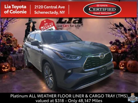 Gray 2020 Toyota Highlander Platinum for sale in Schenectady, NY
