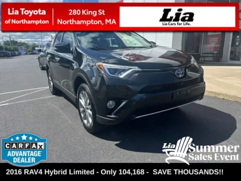 Gray 2016 Toyota RAV4 Hybrid Limited for sale in Northampton, MA
