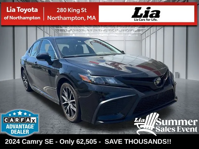Black 2024 Toyota Camry SE for sale in Northampton, MA