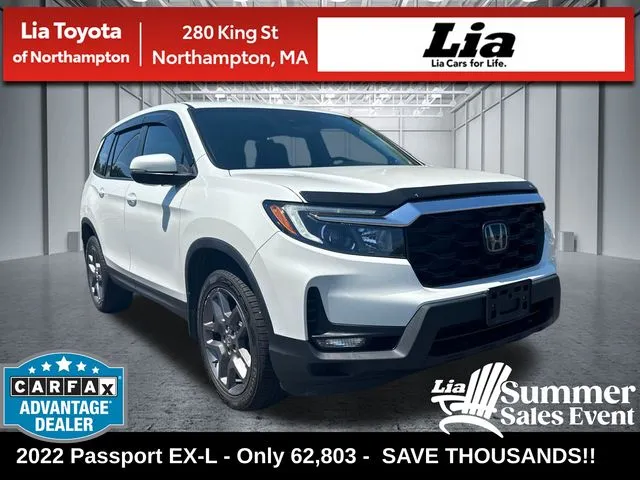 White 2022 Honda Passport EX-L for sale in Northampton, MA